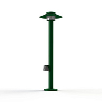 Kerlouan N° 4; Polycarbonate E27 105W Plug; Fir green