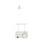 105834 Jolly Trolley Fatboy Передвижной столик с лампой светло-серого цвета — фото 3