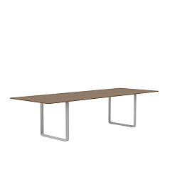 70TAB295A0902 Muuto 7070 обеденный стол массив копченого дуба серый 108x295 см