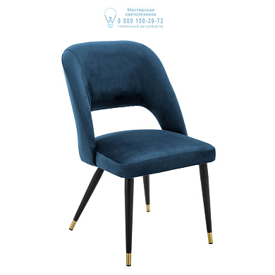 112063 Dining Chair Cipria roche blue velvet Eichholtz