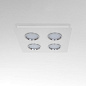 BRIQ4WWC14EN0 Lumen Center Brick Quadro 4 PL квадратный потолочный светильник с четырьмя плафонами белый; хром — фото 1