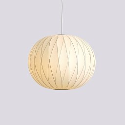Подвесной светильник HAY Nelson Ball Crisscross Bubble M, молочно-белый