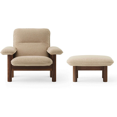 319276-319285 Audo Copenhagen Brasilia Комплект Mörkbetsad Ek/Букле Бежевый