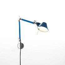 Tolomeo Micro, синий анодированный, настенный кронштейн