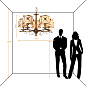 Подвесная люстра Arte Lamp CHIC A2806LM-5SR — фото 1