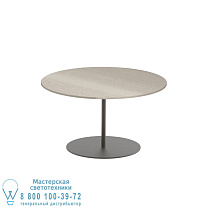 СТОЛИК BUTLER Ø75CM H40CM БРОНЗОВАЯ КЕРАМИЧЕСКАЯ ТЕМНО-СЕРЫЙ Royal Botania