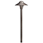 12V Cast Brass 6" Dome Path Light Centennial Brass светильник-столбик для дорожек 15470CBR Kichler — фото 2