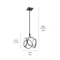 Ciri 19.75" Small LED Pendant Black подвесной светильник 83346MBK Kichler — фото 5