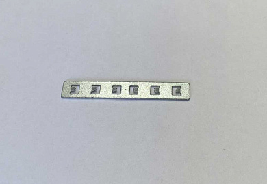 1408/056 SPACE Crystal lux Планка соединительная для встраиваемого магнитного шинопровода (2 шт.) х Серебристый