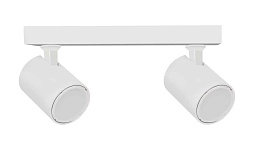 CLT 017CW2 L250 WH Crystal Lux Invisia потолочный спот с двумя направляемыми источниками света в белом корпусе