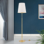 Stl 12-1047/4 gold-matt/454 opal Konus Orion торшер с белым текстильным абажуром — фото 2