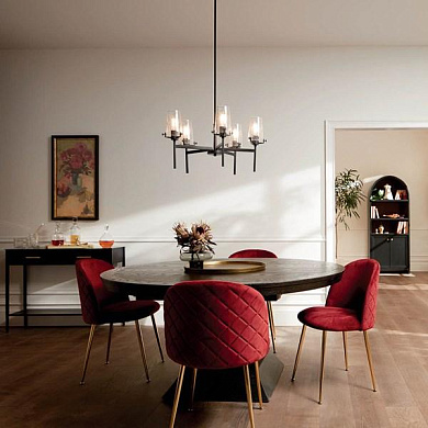 Alton 27" 5 Light Chandelier Black люстра 43694BK Kichler