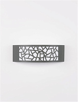 Dark Gray Stainless Aluminium Anti-Glare Acrylic Diffuser LED E27 1x12 Watt 220-240 Volt Bulb Excluded IP44 L: 30.3 W: 9 H: 10 cm