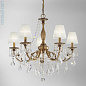 Kolarz PISANI CRYSTAL 1301.85.4.SpT люстра состаренная латунь ø83cm высота 80cm мин. высота 100cm макс. высота 150cm 5 ламп e14 — фото 2