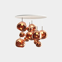 Подвесная система Tom Dixon Melt Mega - Медь полированный Поликарбонат