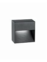 Dark Gray Aluminium LED 3 Watt 270Lm 3000K 220-240 Volt 50Hz Beam Angle 15o IP54 L: 8.5 W: 5 H: 8.5 cm