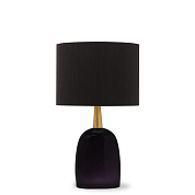 Cardinal Lamp Blackberry With Brass Collar Porta Romana