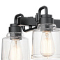 Aivian 42" 8 Light Linear Chandelier Black люстра 52400BK Kichler — фото 10