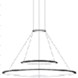 CF4O-00A9AZOU05 Leds C4 Circular подвесной светильник с тремя кольцами белого цвета