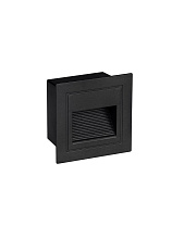 Sandy Black Aluminium & Polycarbonate LED 3Watt 220-240Volt 70Lm IP65 3000K Cut Out: 5x5 cm L:8.5 W:4.5 H:8.5 cm
