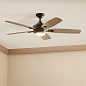 56" Tranquil 5 Blade LED Outdoor Ceiling Fan Olde Bronze люстра-вентилятор 310080OZ Kichler — фото 5