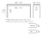 Frame aluminium table 200x60x105 стол, Vondom — фото 2