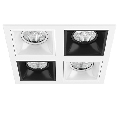 D54606070607 Lightstar Domino точечный светильник, 50Вт, белый;черный