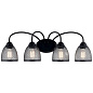 Voclain 32" 4 Light Vanity Light with Mesh Shade Black настенный светильник 55044BK Kichler — фото 1