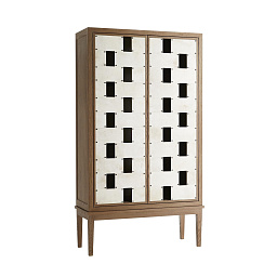 DP4004 Arteriors Salotto шкаф с дверцами, украшенными геометрическим узором
