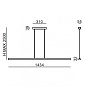9812 Linea Light Halfpipe 2 SP L линейный подвесной светильник белый — фото 3