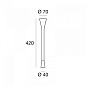 7220 Linea Light Snake LED AP M настенный светильник с регулируемым кронштейном белый — фото 3