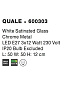 600303 QUALE Novaluce светильник LED E27 3x12W IP20