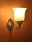 Small Traditional Brass Single Wall Light бра FOS Lighting SR2-Crown-WL1