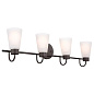 Erma 28" 4 Light Vanity Light Olde Bronze настенный светильник 55127OZ Kichler — фото 3