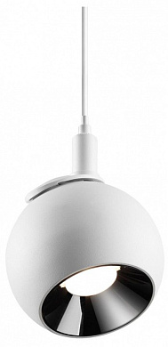 магнитный трековый светильник полусферической формы чёрного цвета для магнитного трека 48V