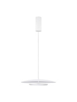 Triac Dimmable Sandy White & Chrome Mirror Aluminium LED 37 Watt 220-240 Volt 1786Lm IP20 3000K D:50 H:120 cm