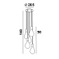 MERCURY 5 подвесной светильник Davidts lighting