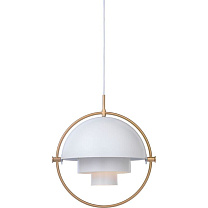 Multi-lite - suspension - L/Laiton et blanc