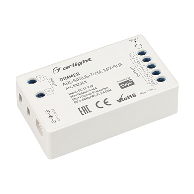 032343 Arlight Диммер ARL-SIRIUS-TUYA-MIX-SUF (12-24V, 4x4A, 2.4G)