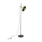 20164-96 WHIZZ FLOOR LAMP GOLD/BLACK LAMPSHADE 1xE27 торшер Faro barcelona