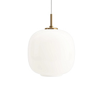 VL 45 Radiohus Pendant / Латунь/Глянцевый Белый опаловый Стекло / Ø250