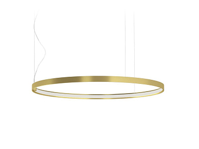 подвесной светильник кольцевой формы с черным корпусом