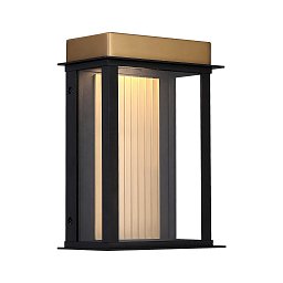 Уличный настенный светильник Favourite Glow 4302-1W — уличное светодиодное бра IP54 с ребристой панелью-отражателем