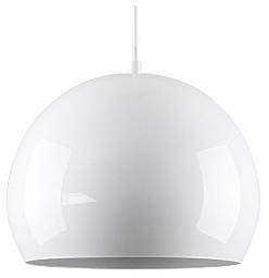 LSP-8921 Lussole Gloss подвесной светильник с округлым плафоном белого глянцевого оттенка