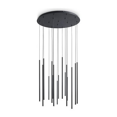 Подвесной светильник Look LED SP16 ROUND DROP D16 ON-OFF 3000K Ideal Lux 371146, черный