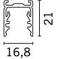 MXL2 Underscore15 iGuzzini High surface linear profile for Ledstrip Top - L=1000 — фото 1