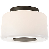 Acme Small Flush Mount бронза с белым стеклом