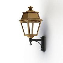 Avenue 2 N° 7; Clear glass Built-in LED 2700°K warm white 13W; Tinted lacquered brass