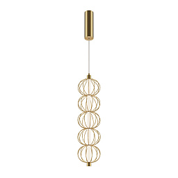 MOD216PL-L10G3K Maytoni Golden Cage подвесной светильник с шарообразными плафонами в золотистой оправе