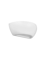 White Gypsum LED E14 1x5 Watt 220-240Volt IP20 bulb excluded light up & d own L: 32 W: 17 H: 12 cm